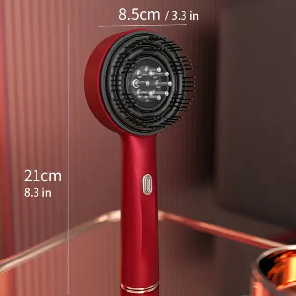 High-Quality Electric Scalp Massager Brush – Rechargeable with Vibration & Built-in Oil Dispenser for Hair Growth & Relaxation