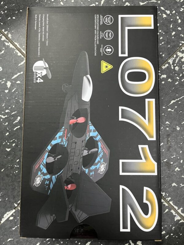 RC L0712 Quad-Propeller Drone 2.4GHz – Fighter-Style Hovering Aircraft, Ready to Fly!