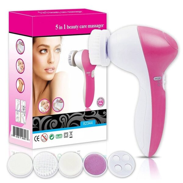 5-in-1 Facial Cleansing Brush – Deep Cleansing & Gentle Exfoliation for Radiant, Glowing Skin