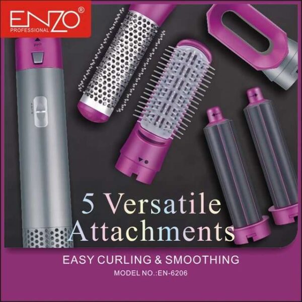 ENZO 5-in-1 Hair Styler – Professional Multi-Function Hair Dryer & Styler for Effortless Beauty