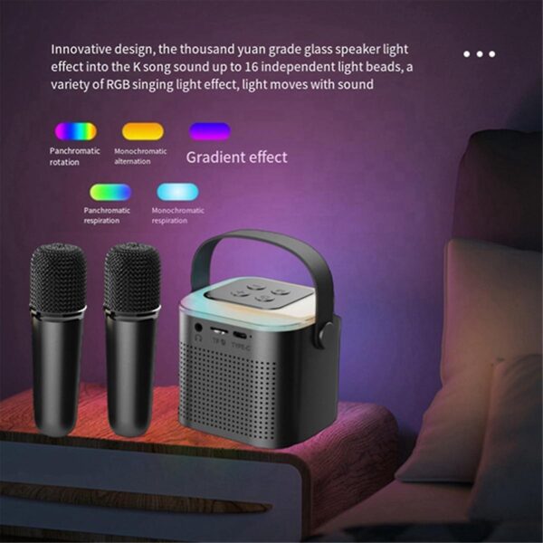 Portable Wireless Speaker with Dual Microphones