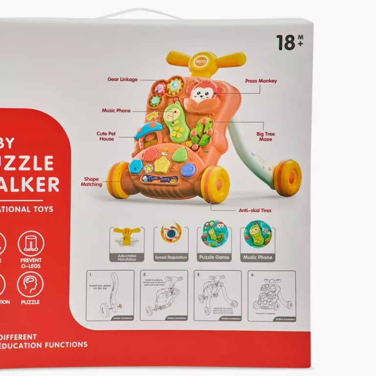 Baby Puzzle Activity Walker – Balance, Play & Learn with Every Step! 🎵👶
