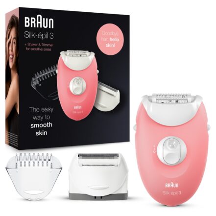 Braun Silk-épil 3 Epilator for Legs & Body – Long-Lasting Smoothness in One Touch