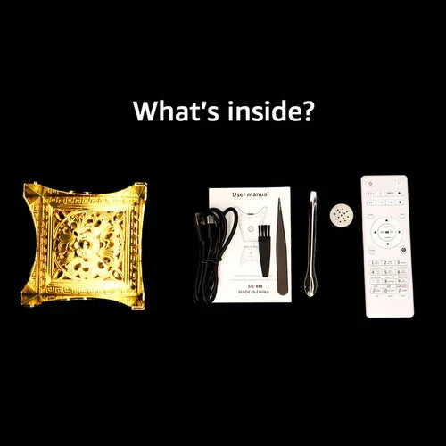 Electric Incense Burner with Quran Speaker, Remote Control