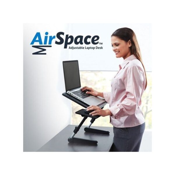 Laptop Table with Side Mouse Pad – Comfortable & Practical for Work and Study