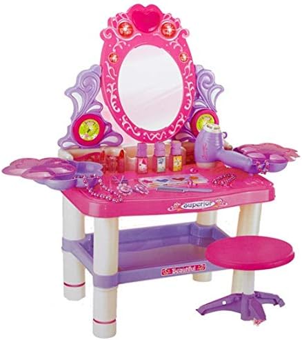 Girls’ Vanity & Makeup Play Set with Mirror and Music – Fun, Beauty & Imagination in One! 💄✨