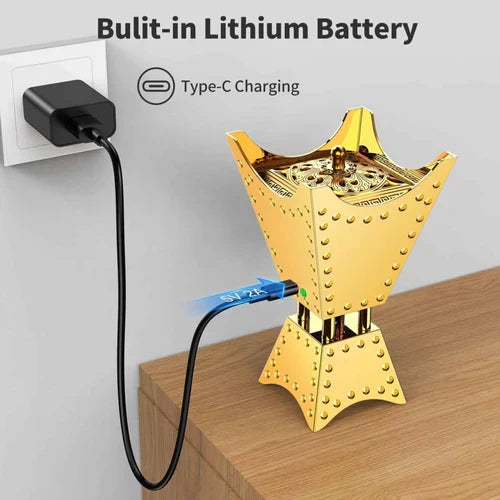 Electric Incense Burner with Quran Speaker, Remote Control