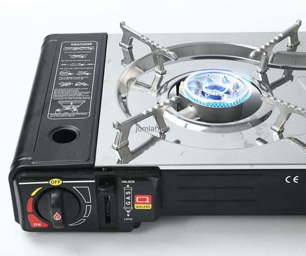 Portable Double-Burner Camping Stove – Fast & Safe Outdoor Cooking Anywhere