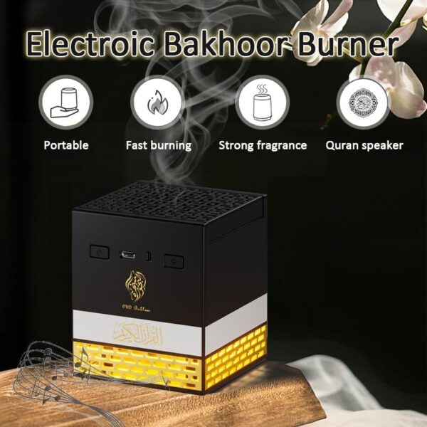 Electric Incense Burner with Quran Speaker – New Modern Design