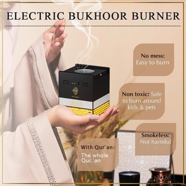 Electric Incense Burner with Quran Speaker – New Modern Design