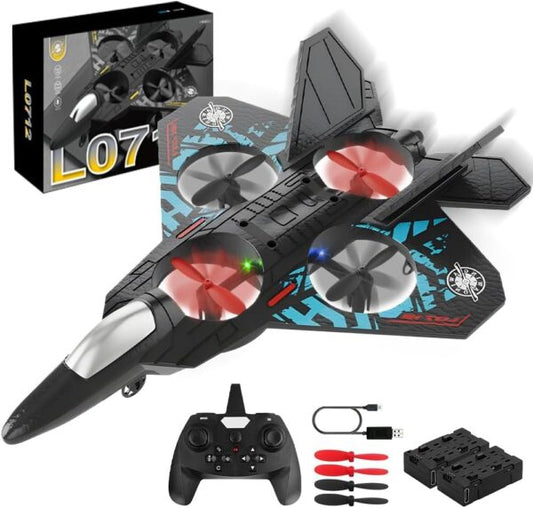 RC L0712 Quad-Propeller Drone 2.4GHz – Fighter-Style Hovering Aircraft, Ready to Fly!