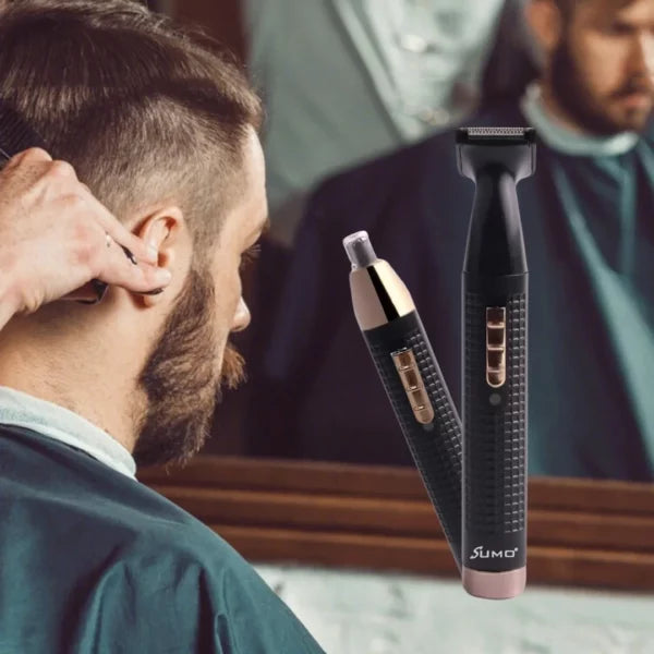 SUMO Dual-Head Trimmer – Precision Nose Hair & Detail Shaver for Professional Grooming