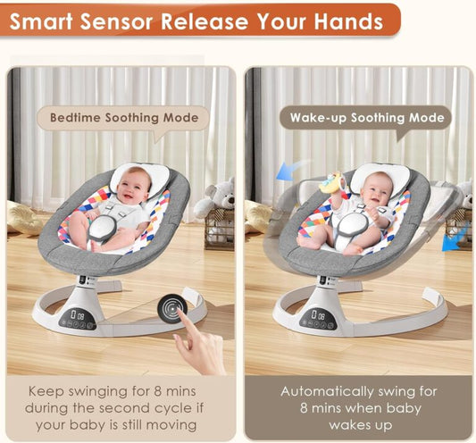 Electric Baby Swing Chair – Gentle Motion & Soothing Comfort for Your Little One 🤱💤