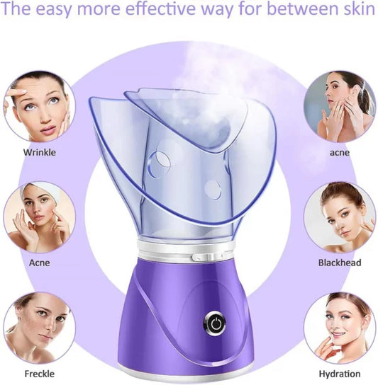 Electric Facial Steamer – Deep Cleansing & Hydrating Skin Care Device