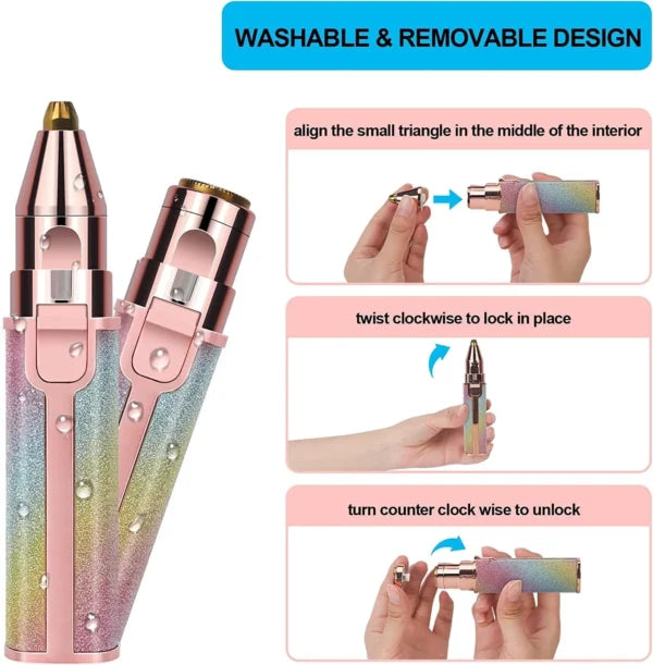 Facial & Eyebrow Hair Remover – Portable Design for Perfect Smoothness