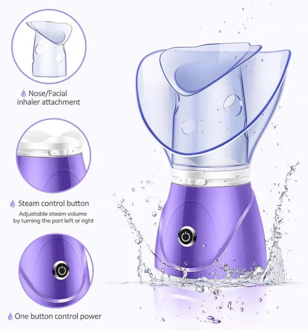 Electric Facial Steamer – Deep Cleansing & Hydrating Skin Care Device