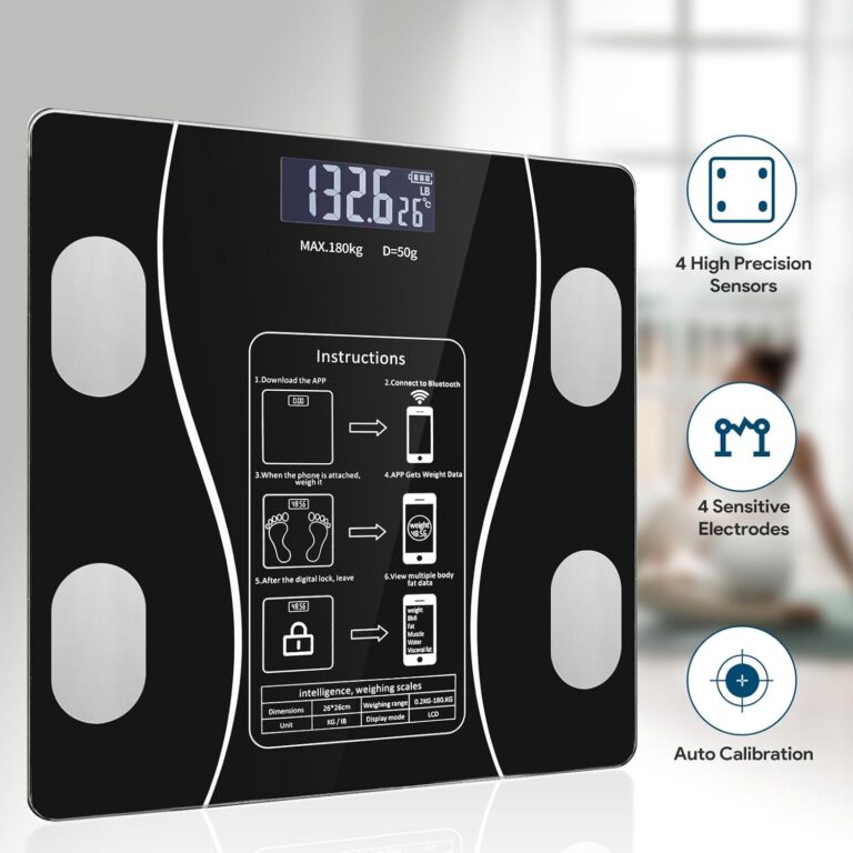 OKOK Smart Body Scale – Measures Body Fat, Muscle, Water & Weight with Precision