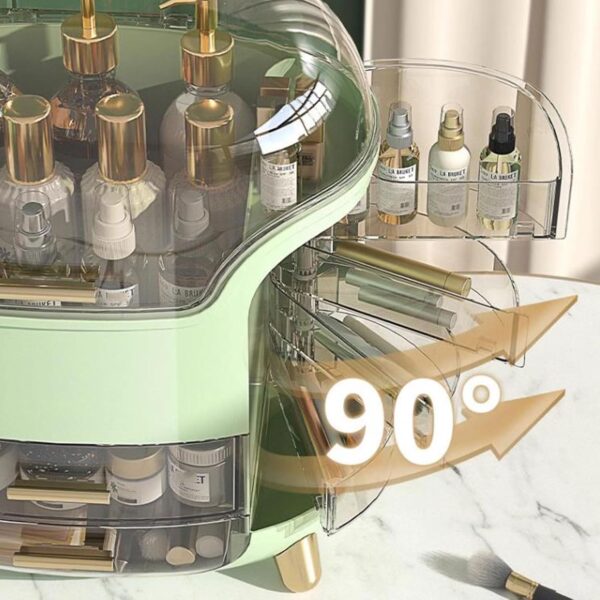 Makeup Organizer – Elegant Cosmetic Storage Box to Keep Your Beauty Essentials Neat & Accessible