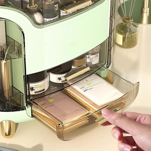 Makeup Organizer – Elegant Cosmetic Storage Box to Keep Your Beauty Essentials Neat & Accessible