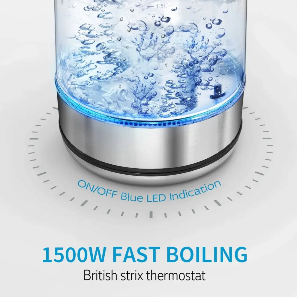 WTRTR Electric Tea Kettle with Infuser & Multiple Temperature Settings – Elegant Design for Perfect Brewing