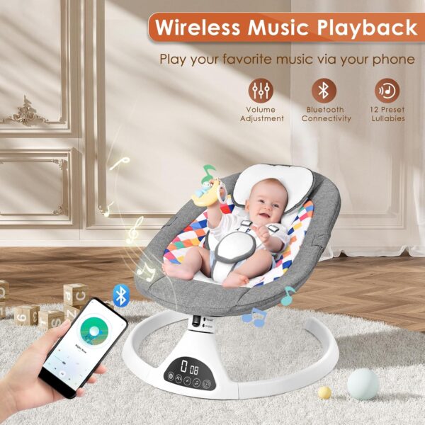 Electric Baby Swing Chair – Gentle Motion & Soothing Comfort for Your Little One 🤱💤
