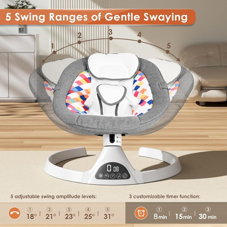 Electric Baby Swing Chair – Gentle Motion & Soothing Comfort for Your Little One 🤱💤
