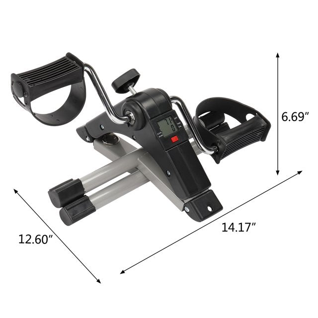 Foldable Home Workout Machine with LCD Screen & Comfortable Pedals