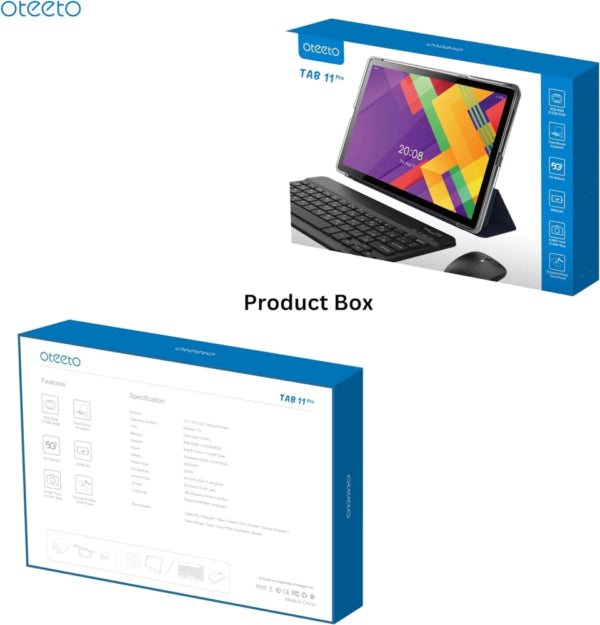 Otteeto Tab 11 Pro Tablet – 10.1” Display | 512GB Storage + 8GB RAM