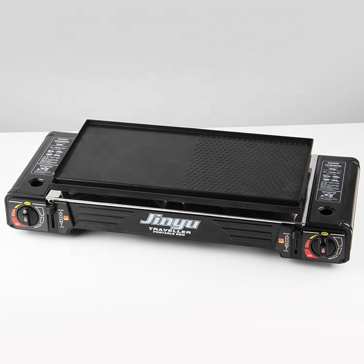 Portable Double-Burner Camping Stove – Fast & Safe Outdoor Cooking Anywhere