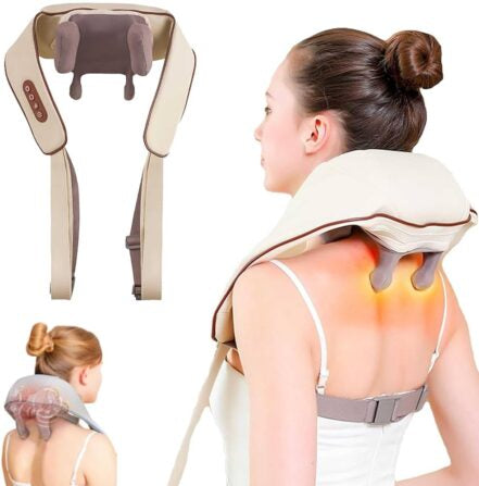 Smart Heated Neck & Shoulder Massager – Deep Relaxation & Instant Pain Relief