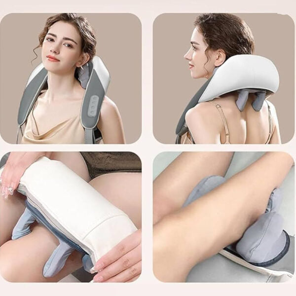Smart Heated Neck & Shoulder Massager – Deep Relaxation & Instant Pain Relief