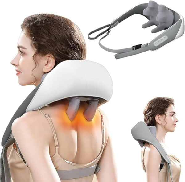 Smart Heated Neck & Shoulder Massager – Deep Relaxation & Instant Pain Relief