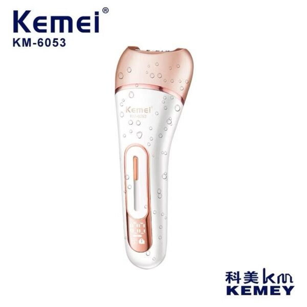 Kemei KM-6053 Women’s Hair Removal Device – Multi-Functional, Rechargeable & Ergonomic Design for Smooth, Silky Skin