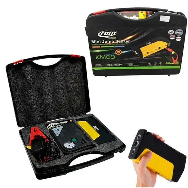 Car Battery Jump Starter with Tire Air Compressor – The Ultimate Emergency Saver