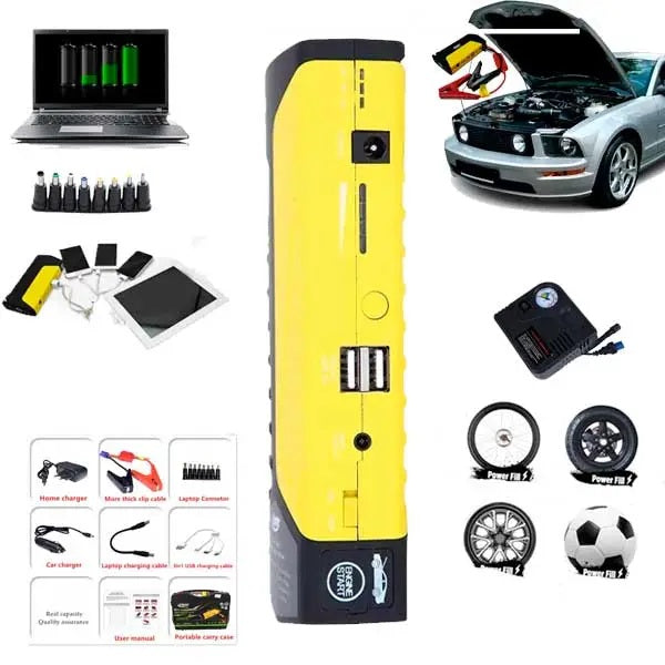 Car Battery Jump Starter with Tire Air Compressor – The Ultimate Emergency Saver