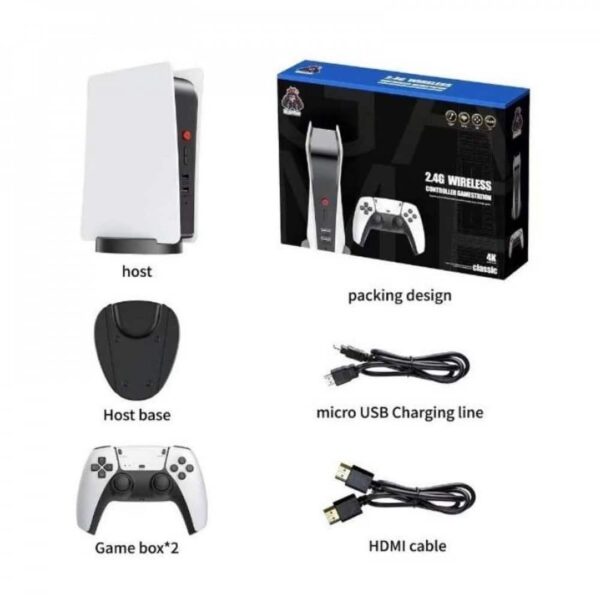 Retro Game Console PS5-Style – New 4K Edition with 15,000+ Games!