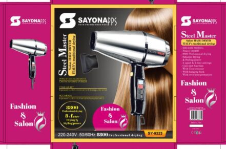 Professional Hair Dryer 2000W – Fast Drying & Salon-Quality Shine