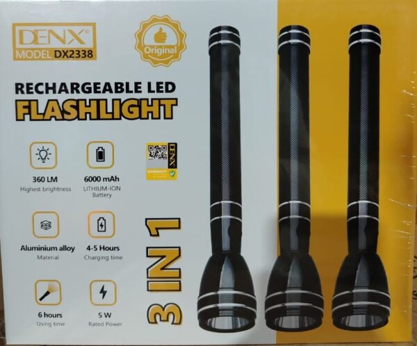 Rechargeable LED Flashlight Set – 3-Piece Multi-Purpose Lighting Kit