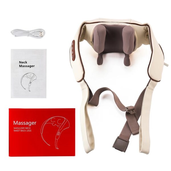 Smart Heated Neck & Shoulder Massager – Deep Relaxation & Instant Pain Relief