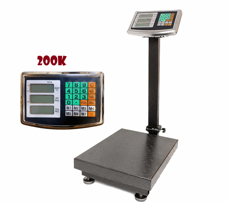 200kg Digital Electronic Floor Scale – Foldable with High-Definition LCD Display