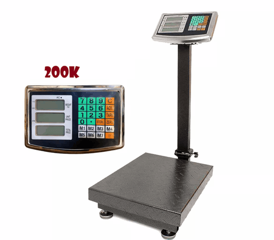 200kg Digital Electronic Floor Scale – Foldable with High-Definition LCD Display