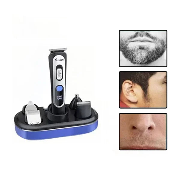 5-in-1 Electric Hair Trimmer – Complete Grooming Kit for Hair Cutting, Beard Shaping & Styling