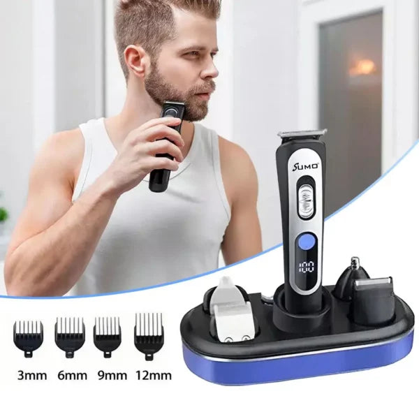 5-in-1 Electric Hair Trimmer – Complete Grooming Kit for Hair Cutting, Beard Shaping & Styling