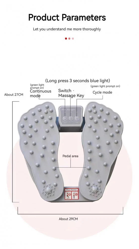 Electronic Foot Massager with Traditional Chinese Reflexology – Relieve Physical & Mental Stress