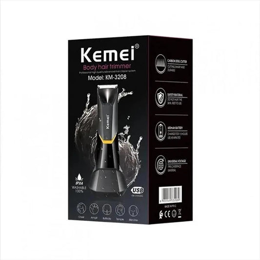 Special Offer 1+1: Kemei KM-3208 Full Body & Sensitive Area Trimmer for Men & Women – Two for the Price of One!
